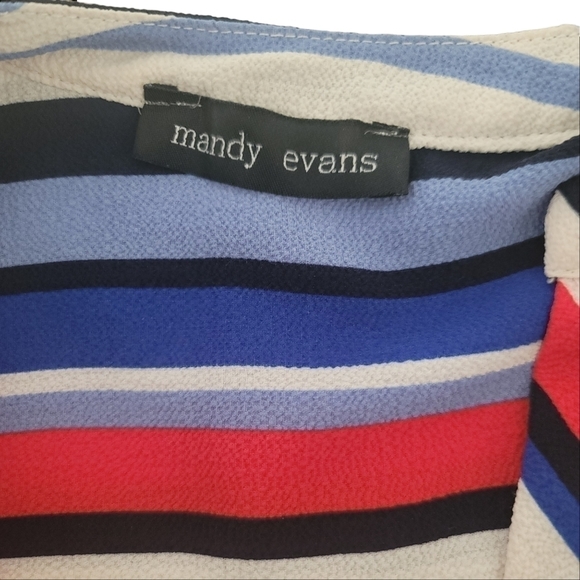MANDY Evan Multicolor 3/4 Sleeve Blouse US M - Picture 3 of 10